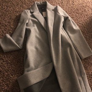 Zara basics straight line lapel coat new w tag